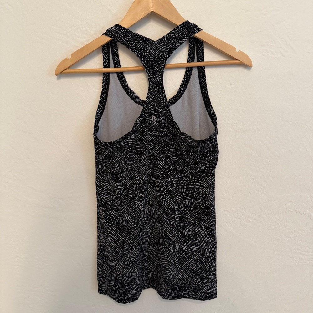 Lululemon Cool Racerback II *Nulu Free Spirit Ice Grey Black - Picture 3 of 4